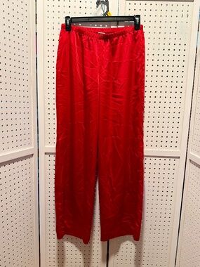 A New Day Target Red Satin Wide Leg Trousers - Women's Medium